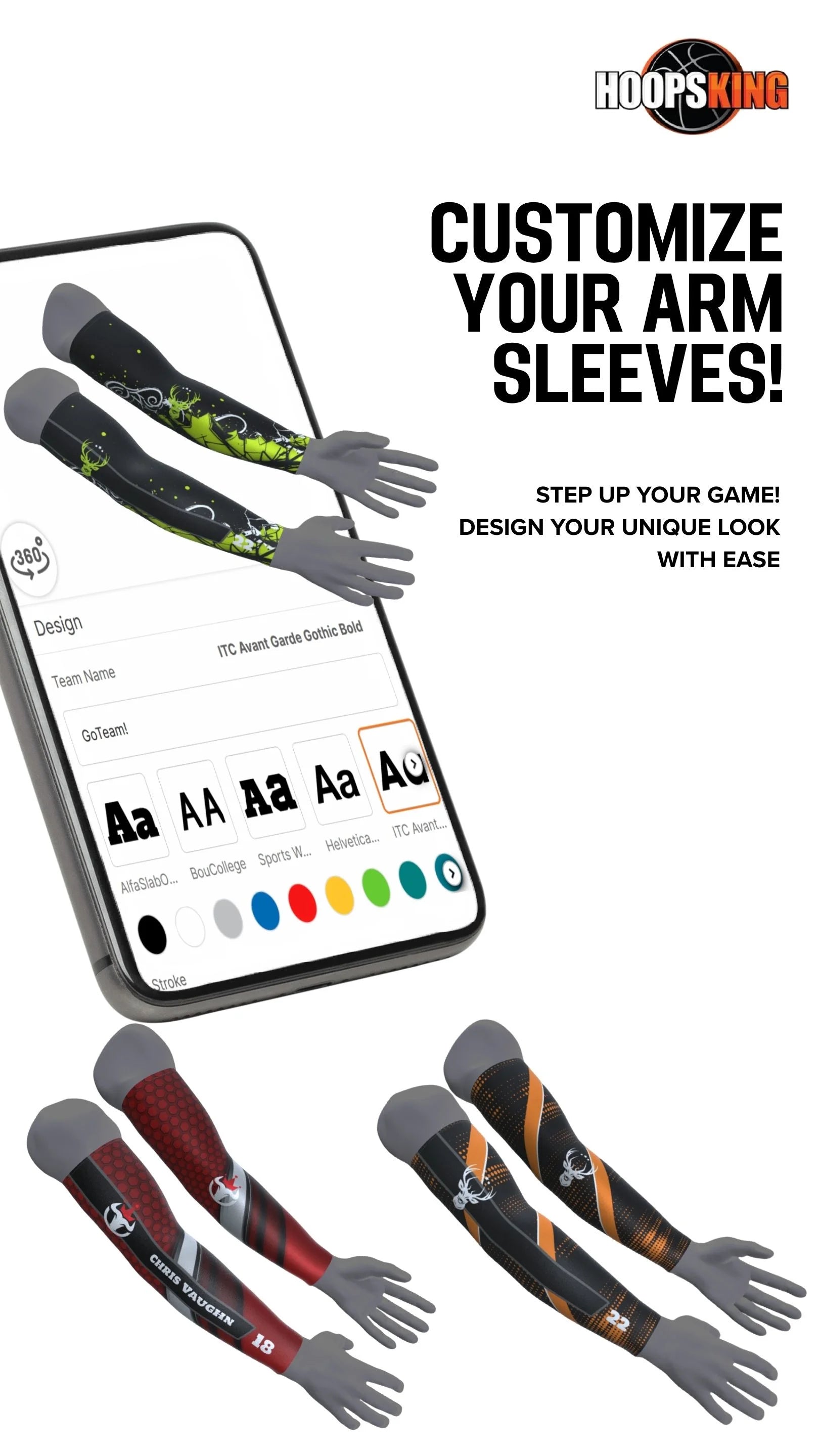 Hoopsking custom 32oz water bottle for athletes and coaches