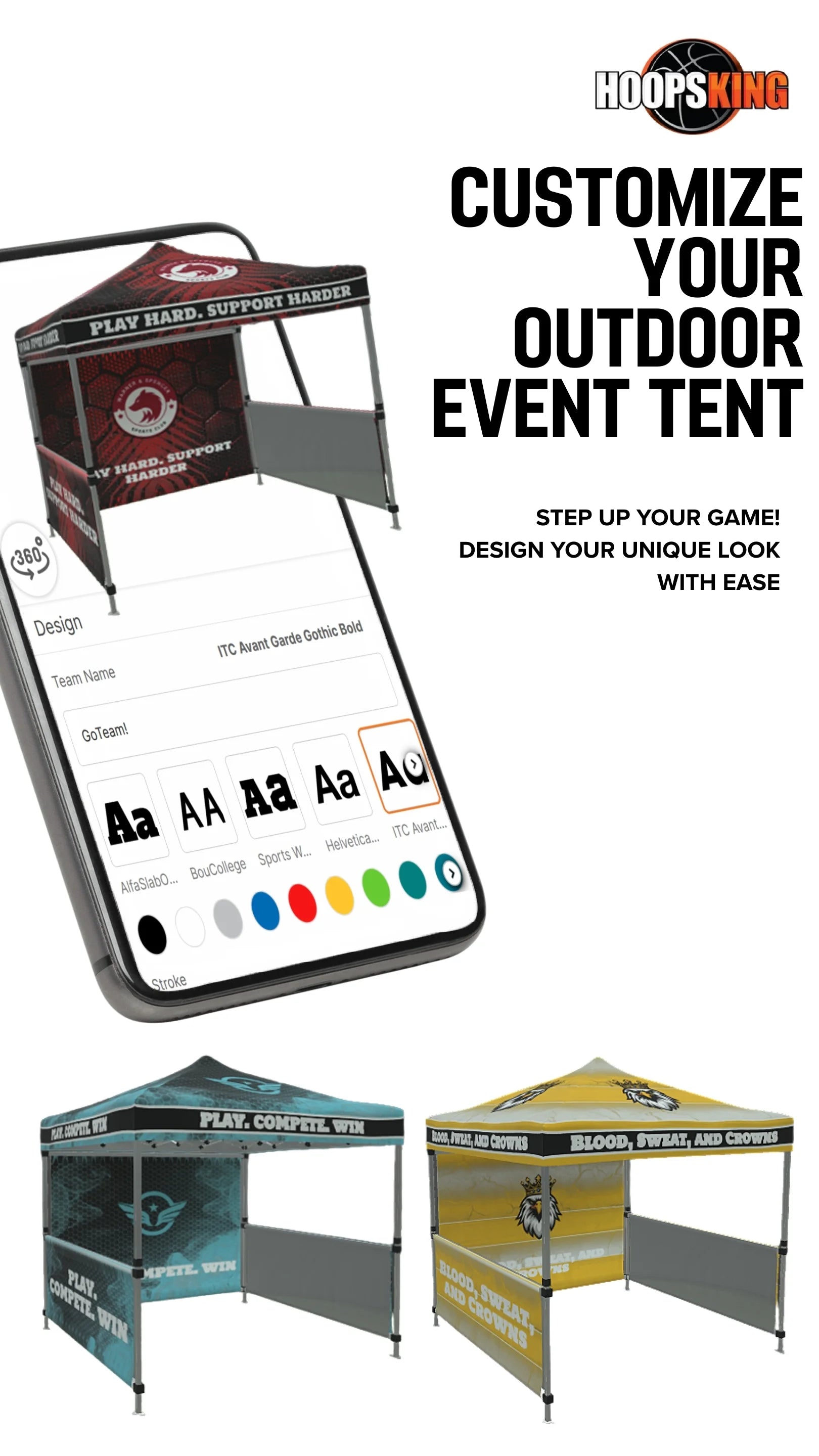 Hoopsking custom 32oz water bottle for athletes and coaches