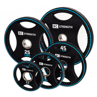 Thumbnail for BC Strength full set of Olympic weight plates from 2.5lb to 45lb