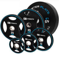Thumbnail for BC Strength full set of Olympic weight plates plus 45lb Thruster Plates for hip thrusts