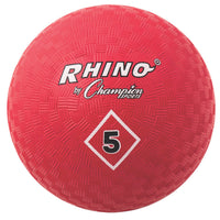 Thumbnail for Champion red playground ball available in multiple sizes for PE, kickball, and playground games