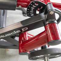 Thumbnail for Close-up of red and black fitness equipment with 
