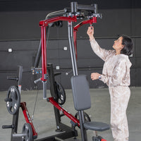 Thumbnail for Power Leverage V2 Seated Pec Fly / Rear Delt Combo - Plate Loaded - Weight Storage Included