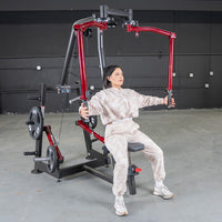 Thumbnail for Power Leverage V2 Seated Pec Fly / Rear Delt Combo - Plate Loaded - Weight Storage Included