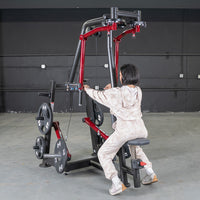Thumbnail for Power Leverage V2 Seated Pec Fly / Rear Delt Combo - Plate Loaded - Weight Storage Included