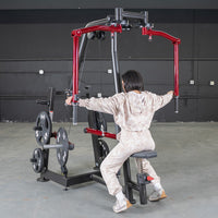 Thumbnail for Power Leverage V2 Seated Pec Fly / Rear Delt Combo - Plate Loaded - Weight Storage Included