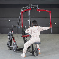 Thumbnail for Power Leverage V2 Seated Pec Fly / Rear Delt Combo - Plate Loaded - Weight Storage Included