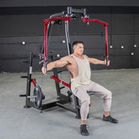 Thumbnail for Power Leverage V2 Seated Pec Fly / Rear Delt Combo - Plate Loaded - Weight Storage Included