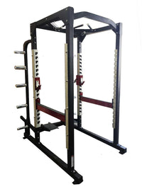 Thumbnail for Power Cage - Muscle D Fitness - Commercial Squat Rack - Functional Pull-Up Bar - 10 Weight Storage Pegs - Power Rack