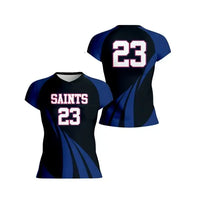 Thumbnail for Cap Sleeve V-Neck Jersey (Women’s, Youth)