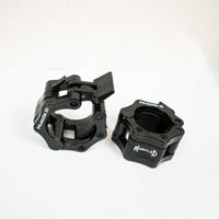 Thumbnail for Pair of black Olympic barbell collars with 