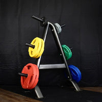 Thumbnail for RUBBER COATED COLORED OLYMPIC PLATES: Rubber Plates, per Pair - Muscle D Fitness - Weights Pairs
