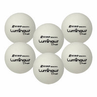 Thumbnail for Six white foam dodgeballs with 