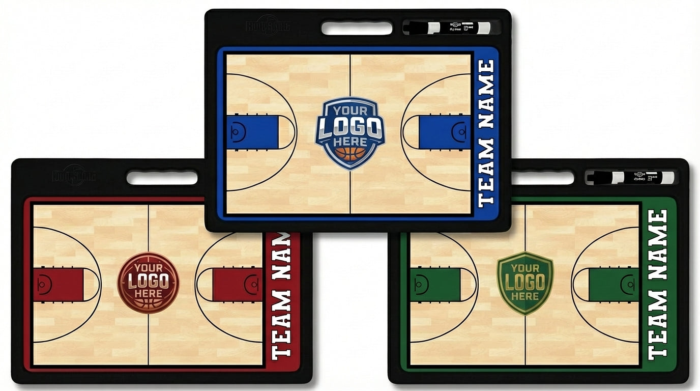Custom Pro Basketball Whiteboard /w Handle | 2 Sided
