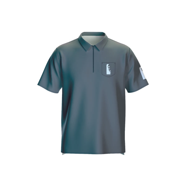 Ref 1/4 Zip Polo Jersey with Pocket