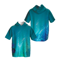 Thumbnail for Fishing Hooded Short Sleeve Tech Tee