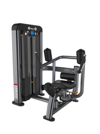 Thumbnail for Muscle D Fitness Elite Plus Rotary Torso machine with adjustable seat and pin selectorized weight stack.