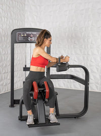 Thumbnail for Elite Selectorized Rotary Torso - Muscle D Fitness - Commercial - Adjustable Seat - Pin Selectorized Stack - Oblique Trainer