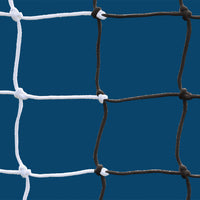 Thumbnail for Soccer Goal Replacement Nets (4-3/4 in. Sq. - 4mm Braided Mesh) (8 ft.H x 24 ft.W x 6 1/2 ft.B x 7 1/2 ft.D) (White/Black)