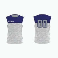 Thumbnail for Sleeveless Pullover V-Neck Baseball Jersey example 16