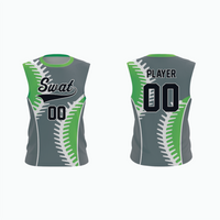 Thumbnail for Pro Sleeveless Pullover Crewneck Baseball Jersey example 19