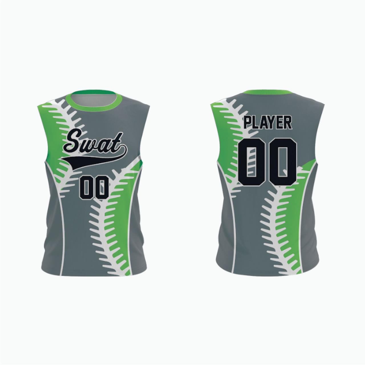 Sleeveless Pullover V-Neck Baseball Jersey example 19