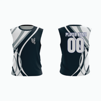 Thumbnail for Sleeveless Pullover V-Neck Baseball Jersey example 13