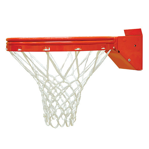 Basketball System - Straight Post (4-1/2 in. Pole with 4 ft. Offset) - 36 in. Aluminum Fan Backboard - Playground Breakaway Goal