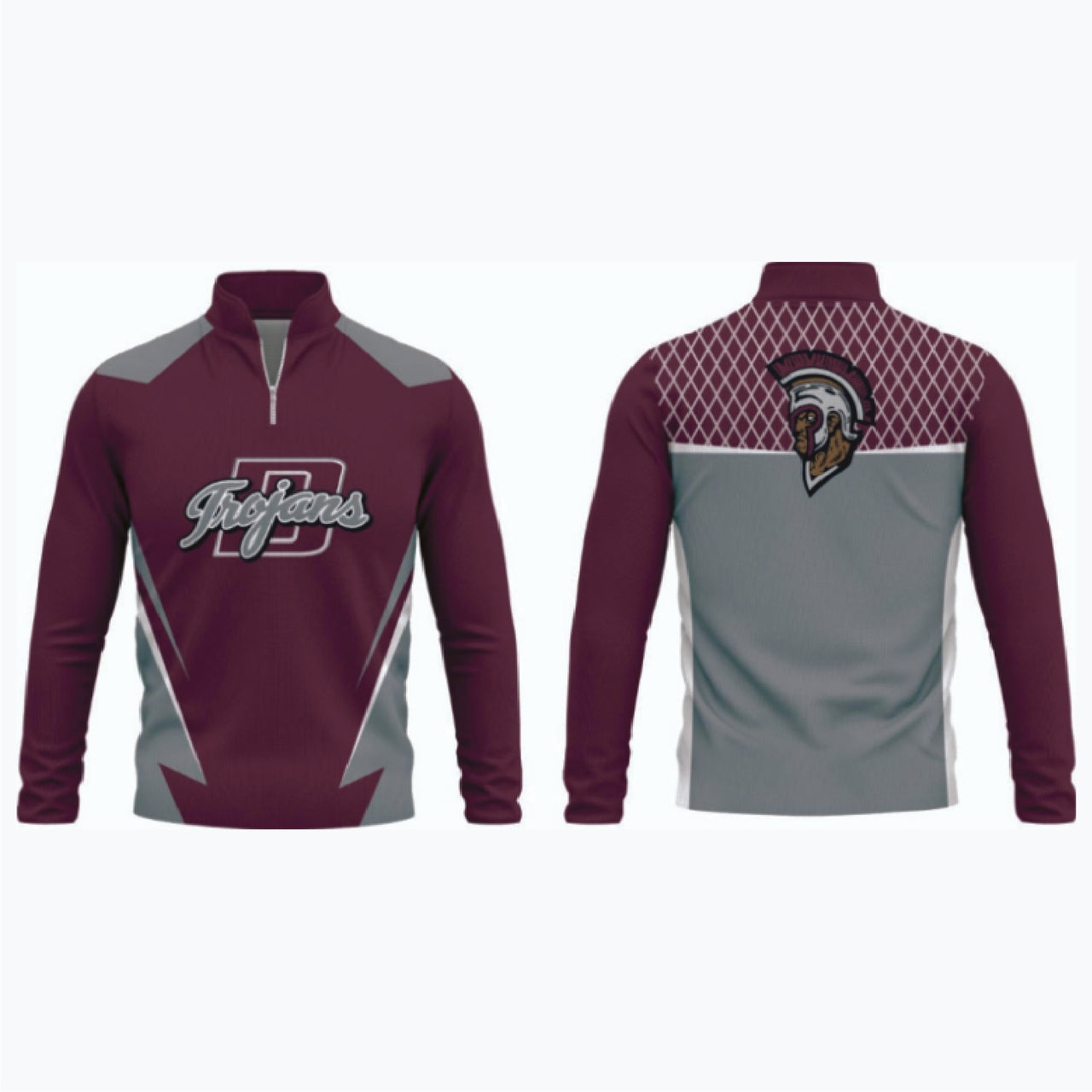 1/4 Zip Fleece Sweatshirt (Men’s, Women’s, Youth) example 17