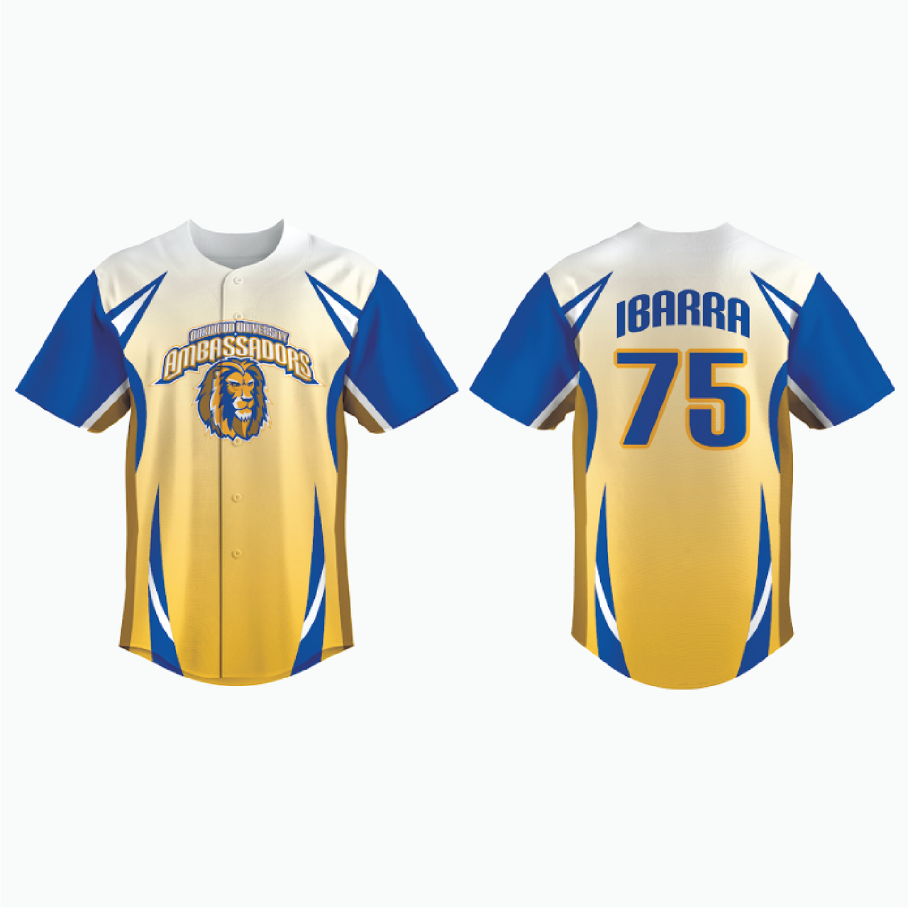 Straight Hem Full-Button Baseball Jersey (Untucked Fit) example 18