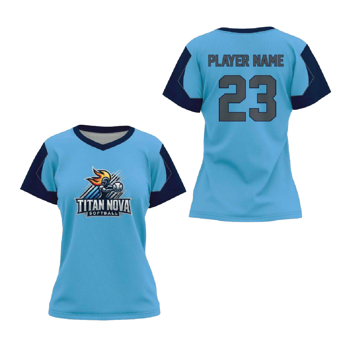 Pro V-Neck Short Sleeve Pullover Softball Jersey