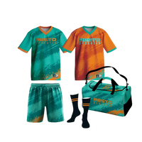 Thumbnail for Home and Away Jersey (Short Sleeve, V-neck), Shorts, Socks, and Duffle Bag Kit