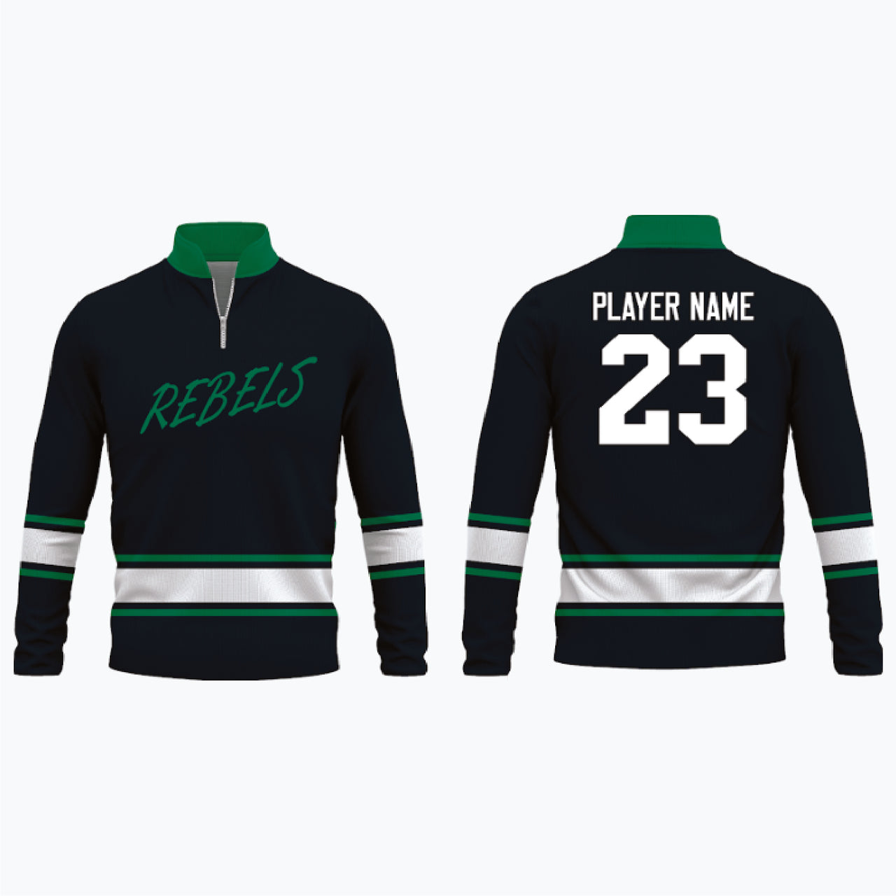 1/4 Zip Fleece Sweatshirt (Men’s, Women’s, Youth) example 19