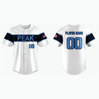 Thumbnail for Straight Hem Full-Button Baseball Jersey (Untucked Fit) example 19