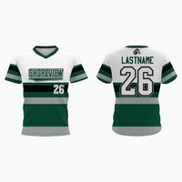 Thumbnail for V-Neck Pullover Baseball Jersey example 15