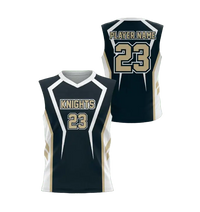Thumbnail for Sleeveless Pullover V-Neck Baseball Jersey