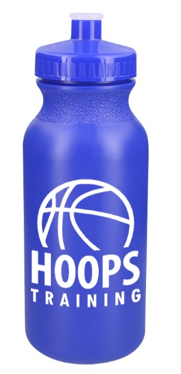 Custom 20 oz Sports & Bike Water Bottle – HDPE Plastic, Multiple Colors Available