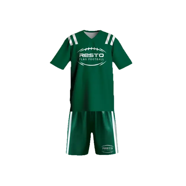 Short Sleeve V-Neck, Yoked Jersey and Shorts