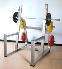 Thumbnail for Commercial Squat Rack - Muscle D Fitness - Weight Storage - Black / Silver