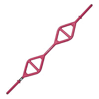 Thumbnail for Pink multi-grip strength bar with two triangular sections and 