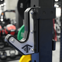 Thumbnail for TGrip Commercial Half Rack - 3x3 Steel - Functional Multi-Grip Pull-Up - Bar & Plate Storage - J-Hooks