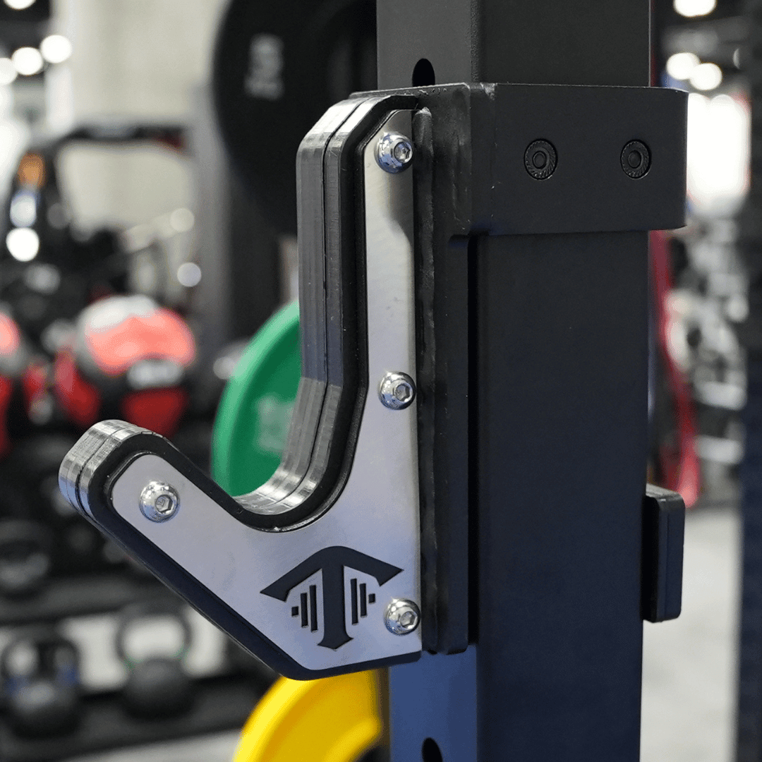 TGrip Commercial 4 Post Rack Complete Set - 3x3 Steel - Functional Multi-Grip Pull-Up - Sandwich Style J-Hooks