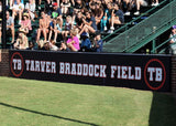 Backstop padding on tarver braddock field