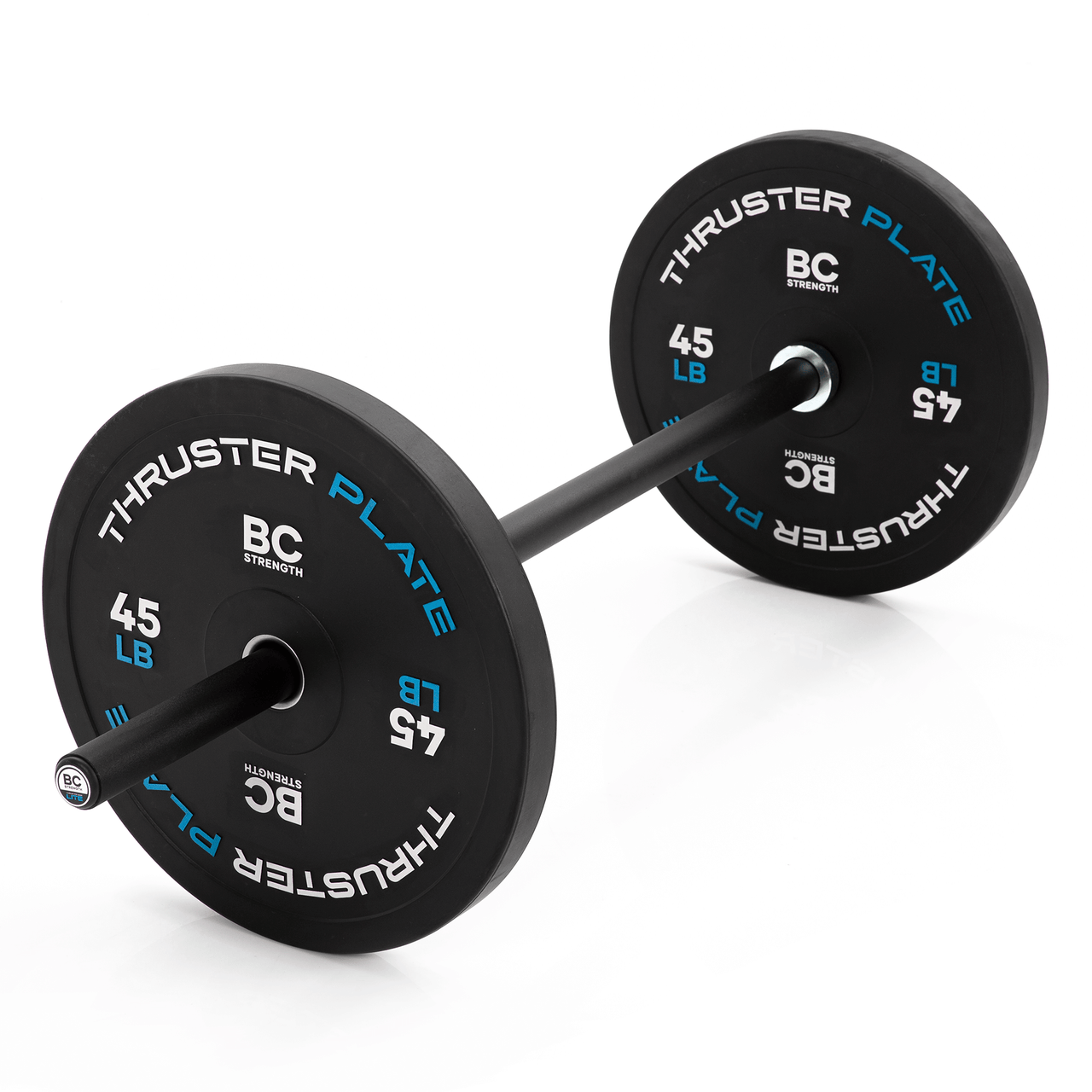 BC Strength Thruster Plates oversized 45lb weight plates for easier hip thrust loading