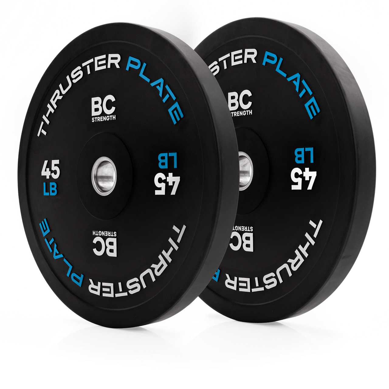 BC Strength full set of Olympic weight plates plus 45lb Thruster Plates for hip thrusts