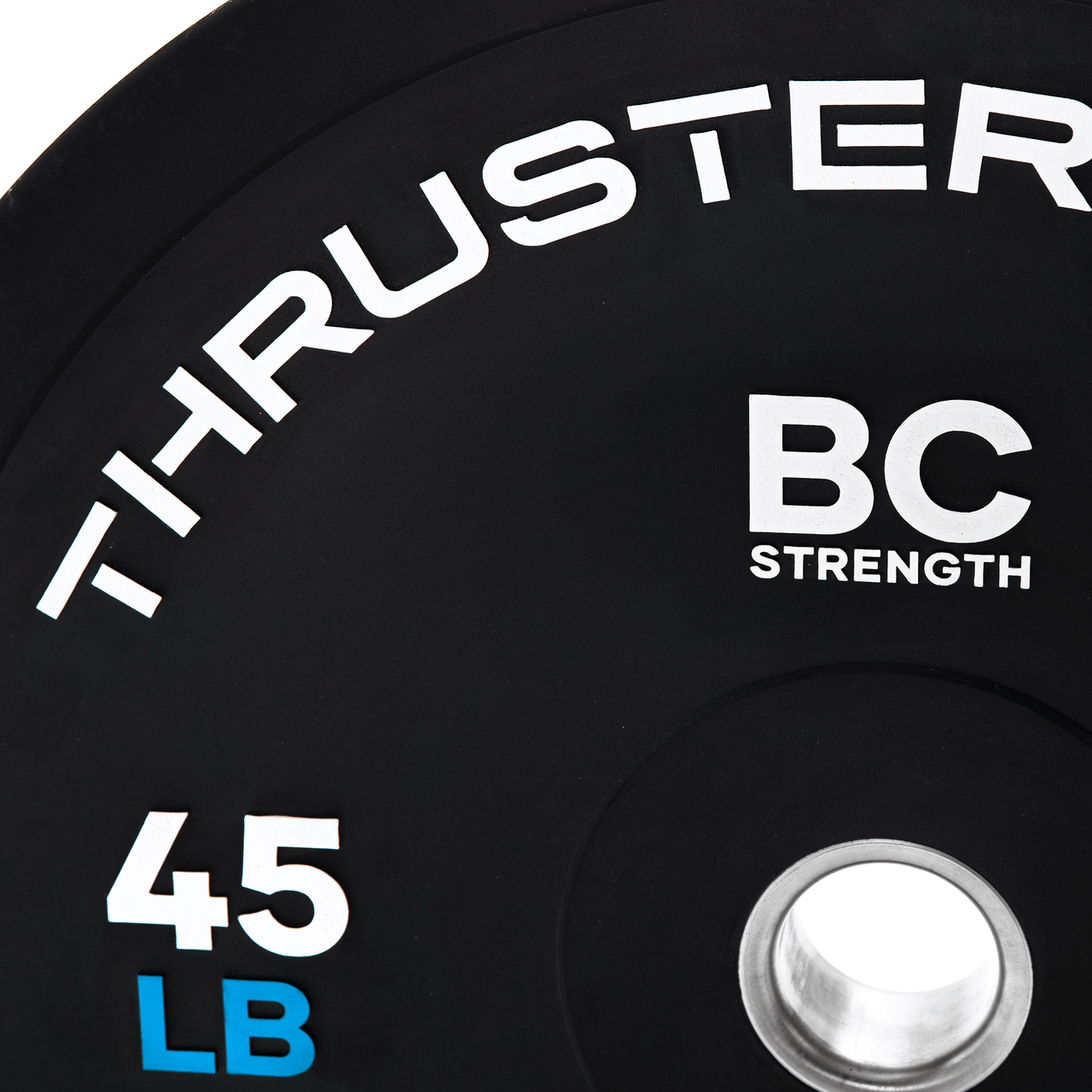 BC Strength Thruster Plates oversized 45lb weight plates for easier hip thrust loading