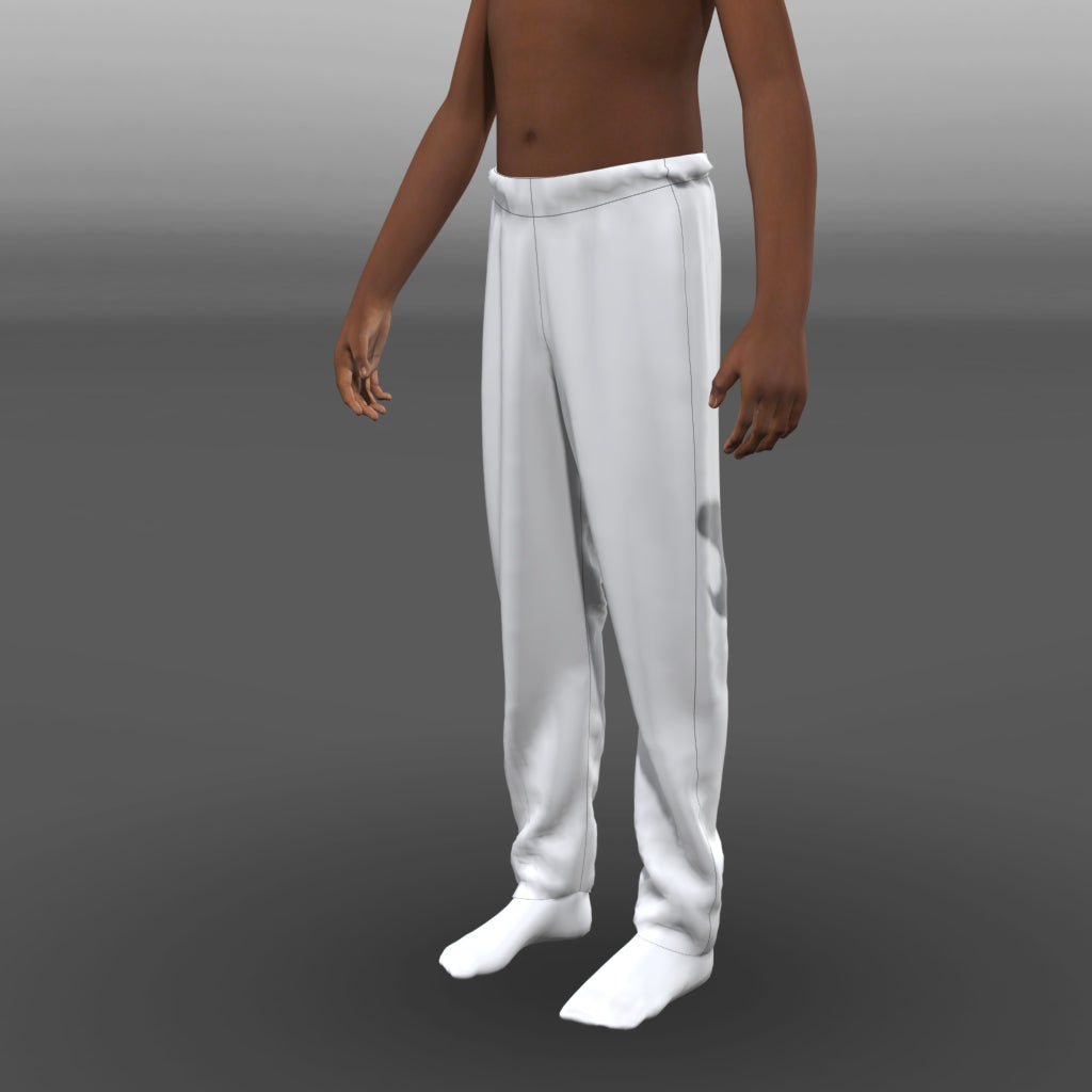 Fleece Sweatpants Traditional with Elastic Closure & Pockets example 2