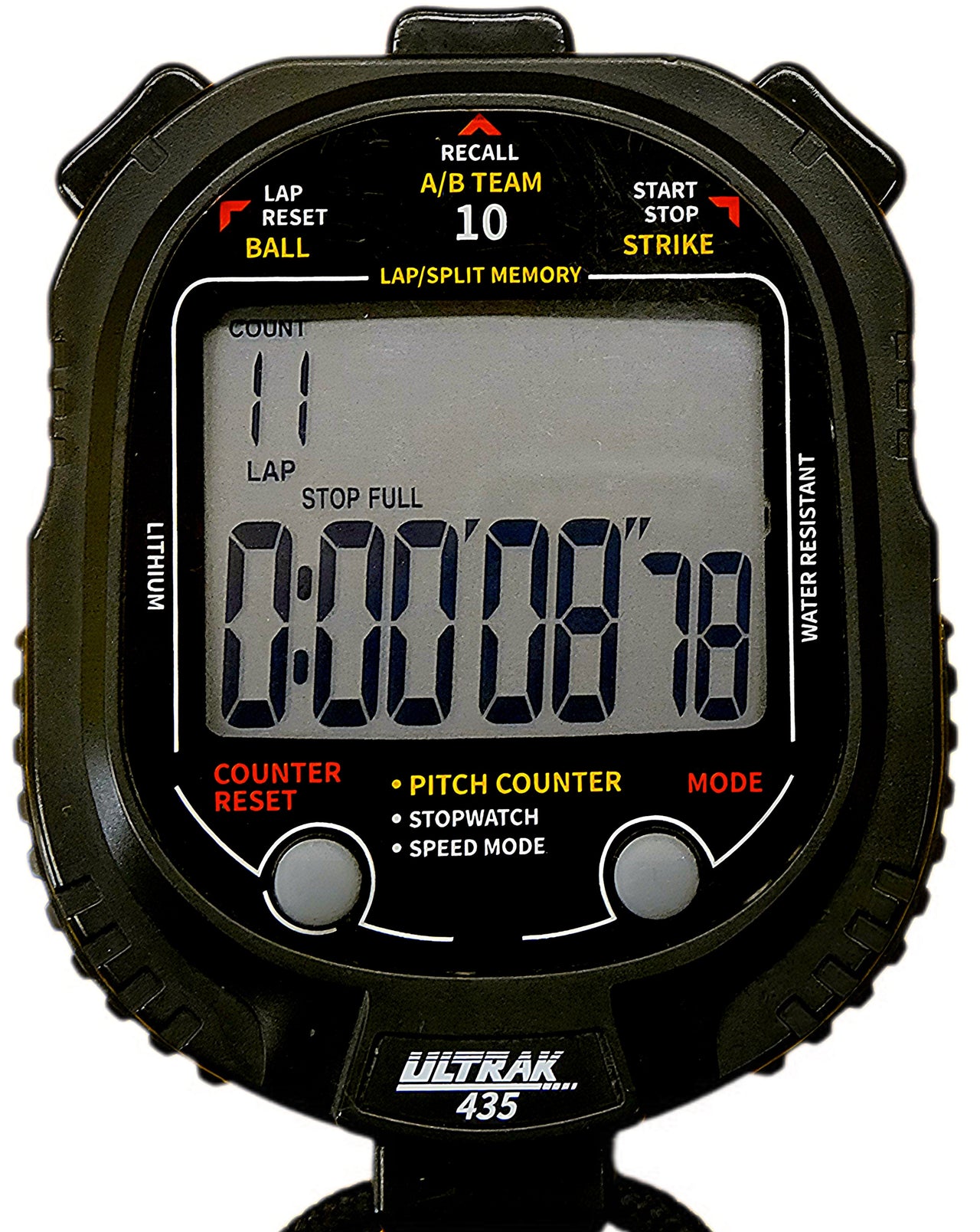Pitch Counter & Speed Monitor Stopwatch