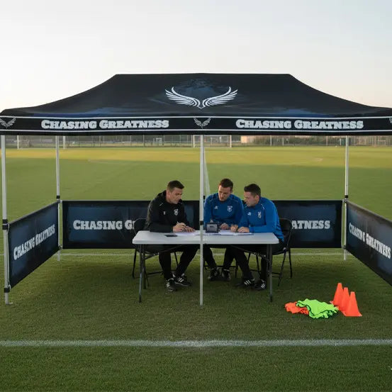 Personalized 10' x 20' custom outdoor event tent with durable construction