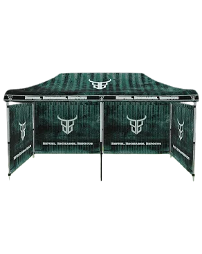 Hoopsking 10' x 20' custom outdoor event tent with 600D weather-resistant fabric